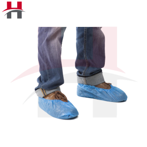 Couvre Chaussures jetables bleues en CPE REF: CCHJ-40033