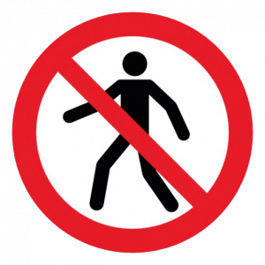 Interdit aux piétons