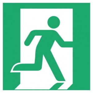 Sortie de secours droite
