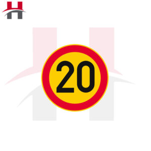 Panneau Limitation de vitesse 20 km/h REF : EPI PLV-6020